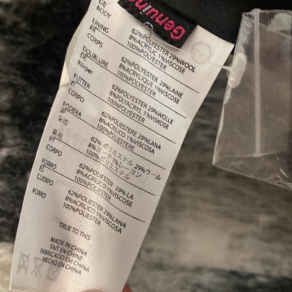 Volcom Stone striped long wool blend jacket Medium/Large - Picture 3 of 12